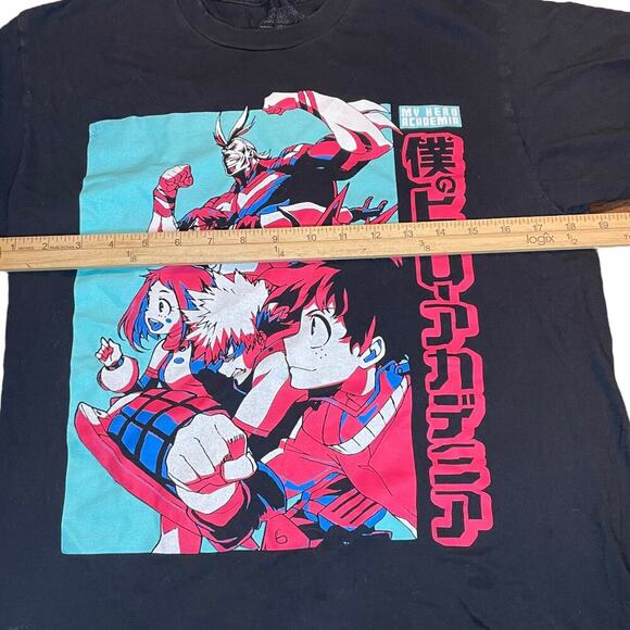 Funimation Black My Hero Academia Graphic T-Shirt Size M - Picture 4 of 6